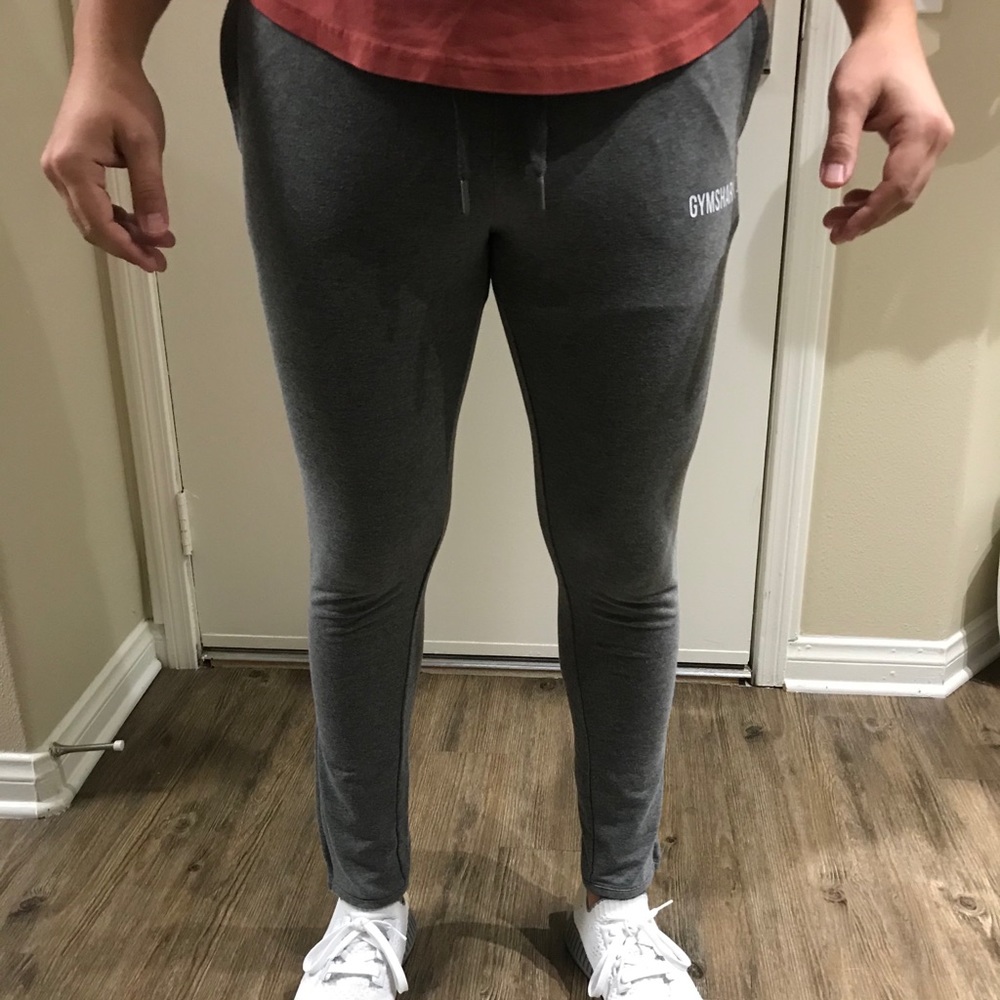Men’s Gymshark Gray Fit-Tapered Joggers